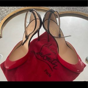 Christian LouBoutin patent leather sandals